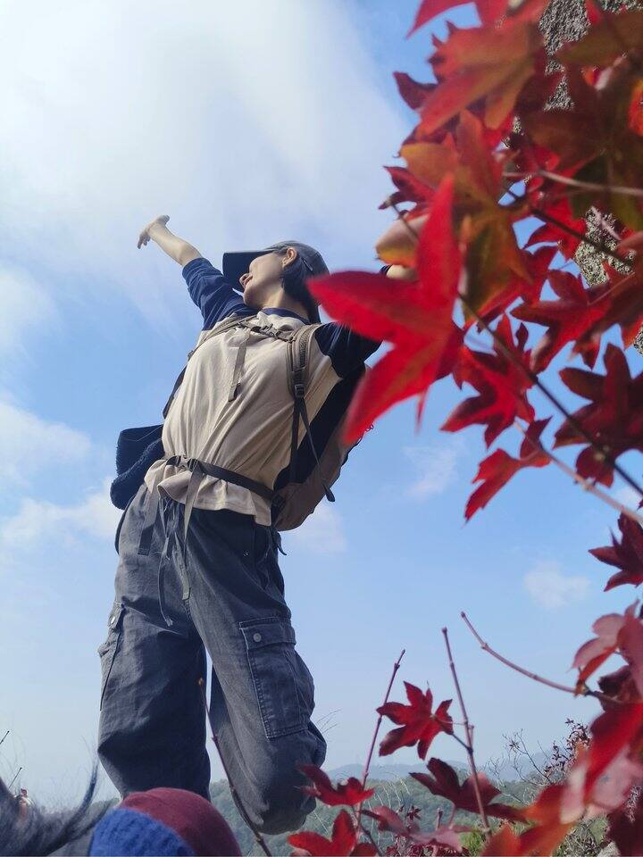 粗门爬山了今天