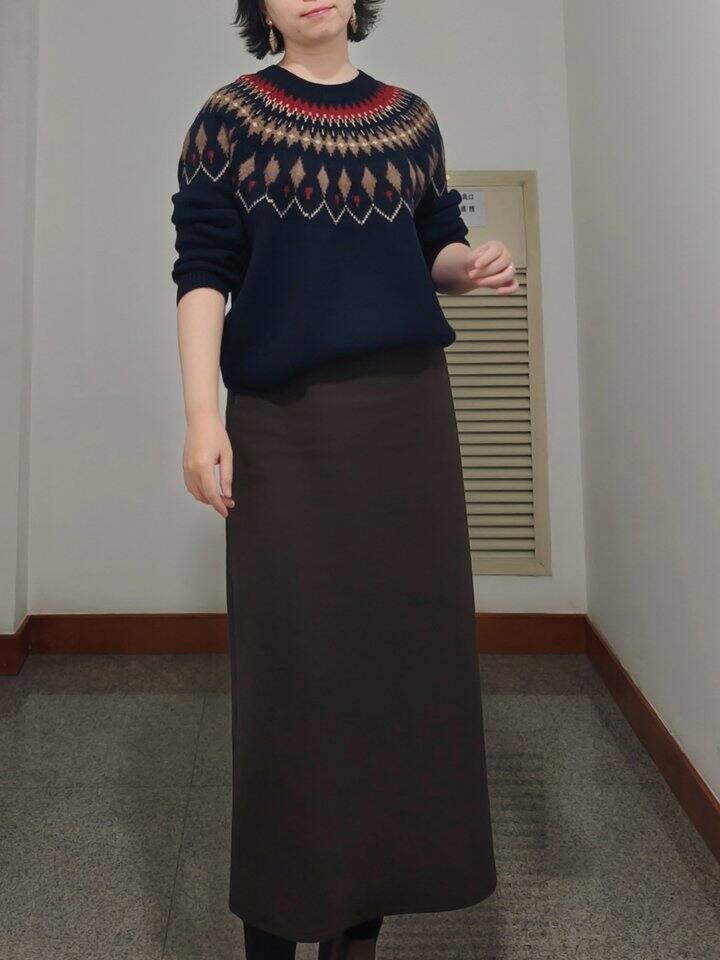 Daily Look 藏青色费尔岛毛衣