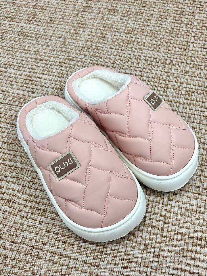 朴西防水皮革棉拖鞋💰24.5元