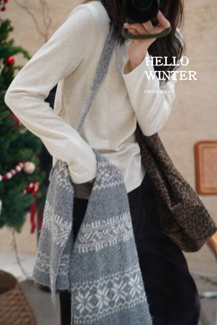 雪花肌理纹云柔打底衫！💰99