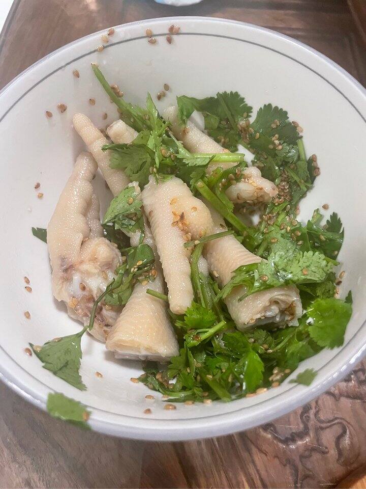 昨晚说想吃鸡爪