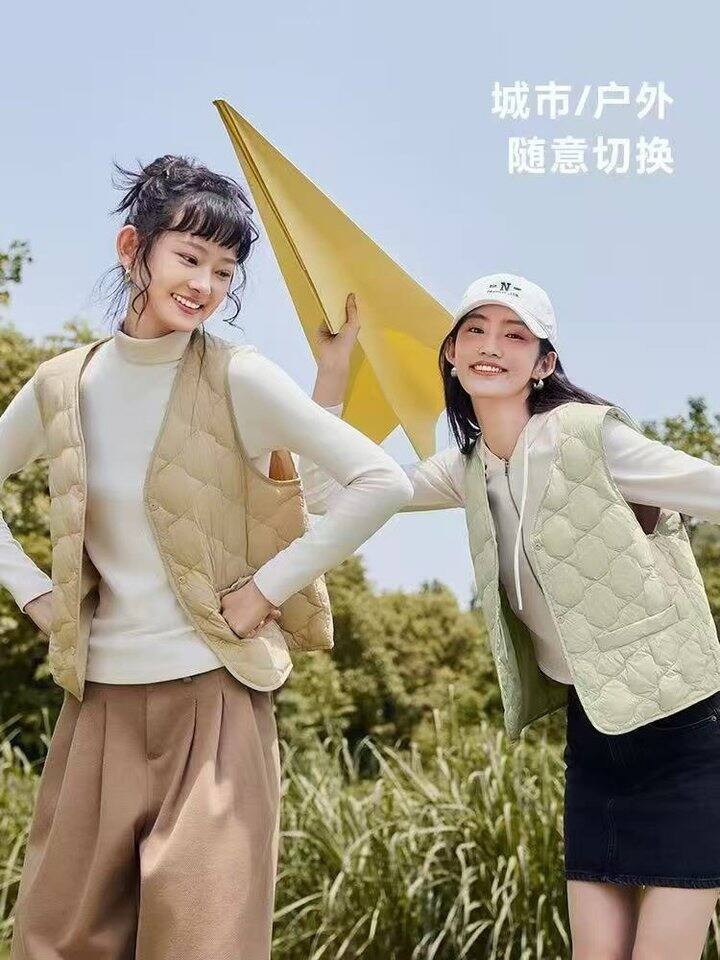 雪中飞女士羽绒马甲💰44