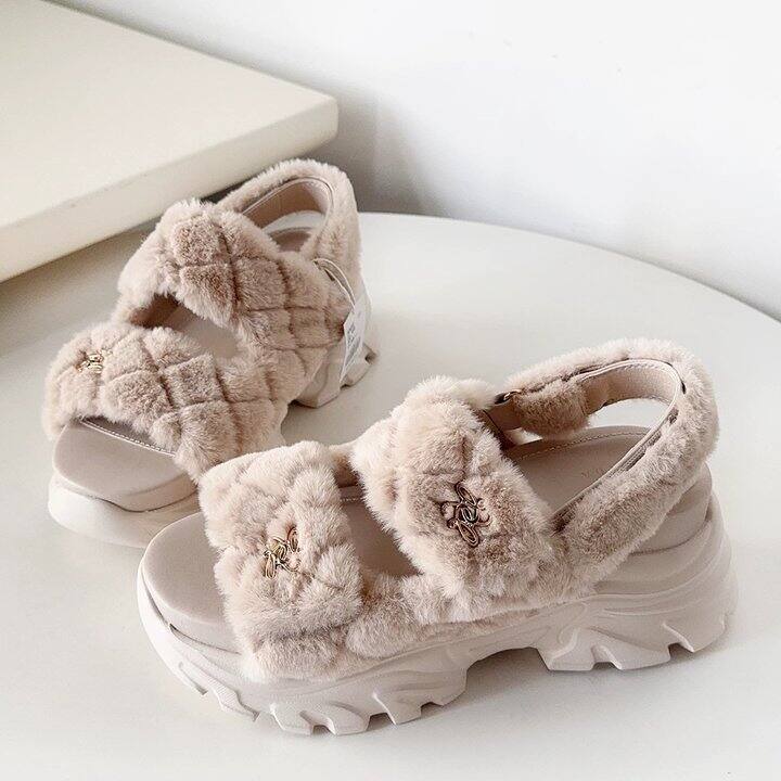 日系Randa毛毛鞋