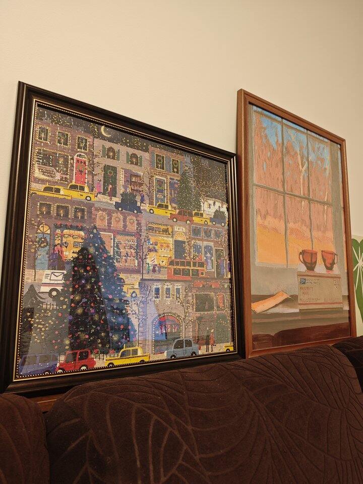 三分画，七分裱