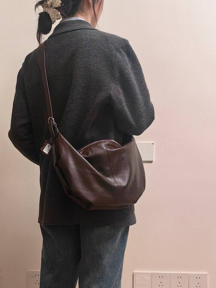 自用好物推荐|真皮通勤牛角包