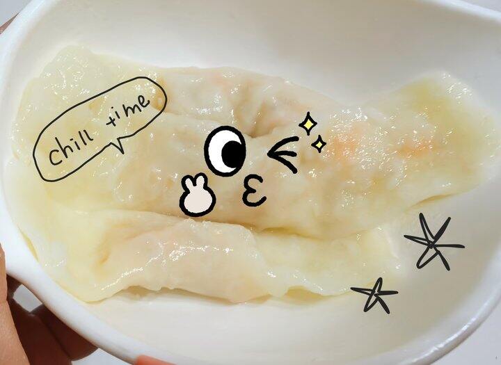 自己擀皮做了云吞给宝宝