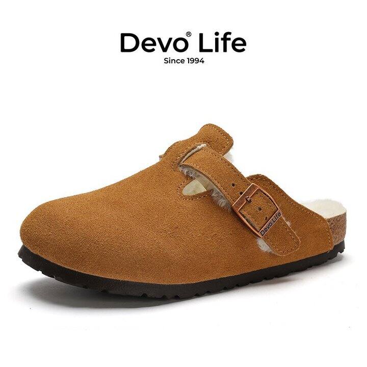 160💰Devo加绒半包勃肯鞋