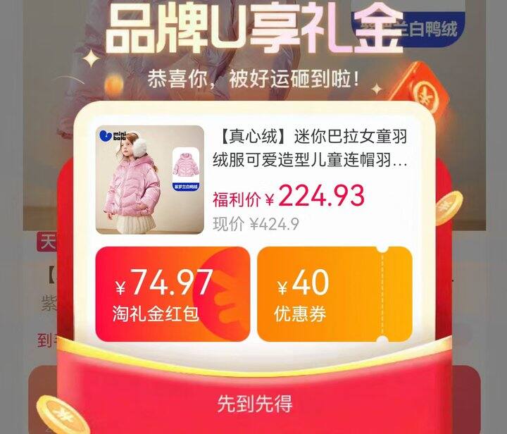 ——巴拉闪光羽绒服🚗——