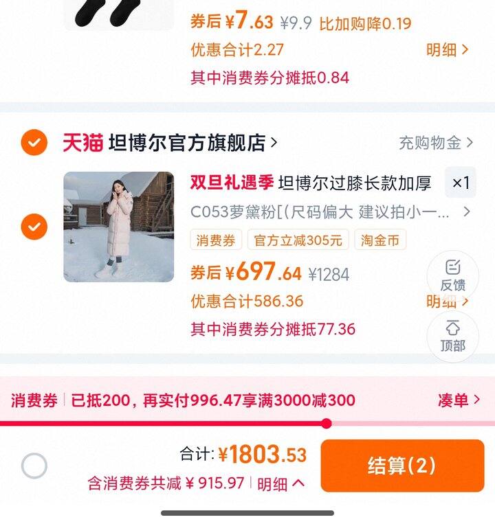 超暖和的坦博尔羽绒服 | 女装作业