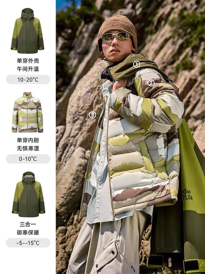 雪中飞城野系列羽绒服，161💰