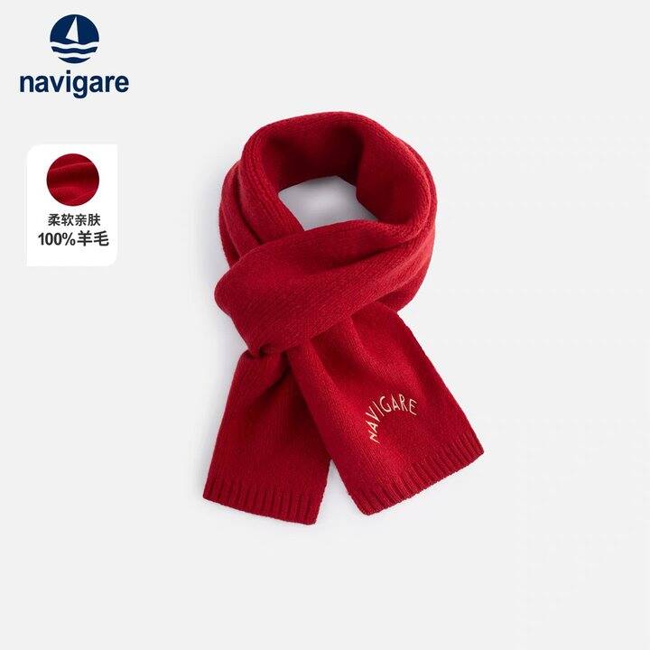 小帆船100%纯羊毛围巾/披肩，64.8