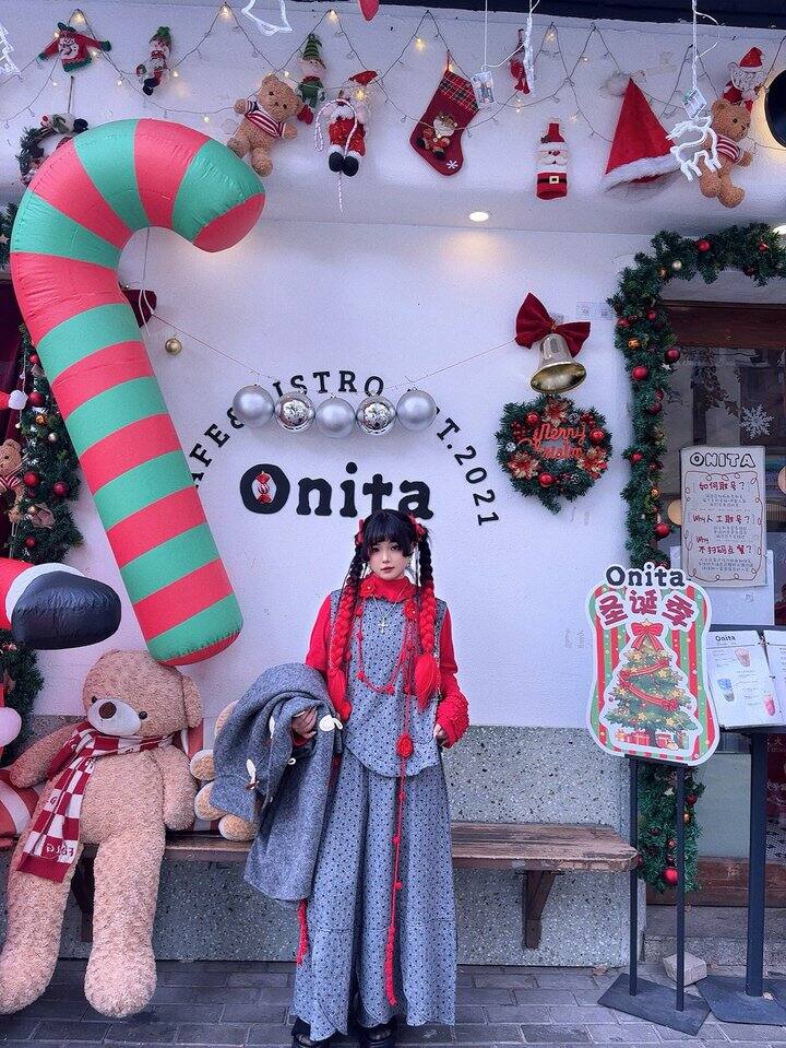 本次圣诞🎄最强辅助单品，毛线花带