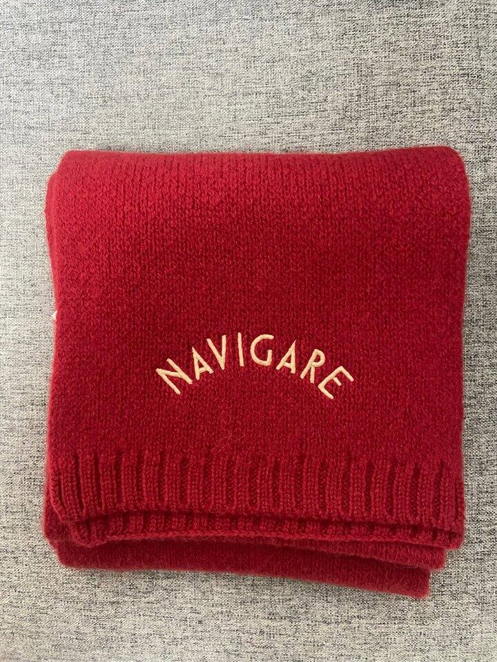 小帆船羊毛短围巾