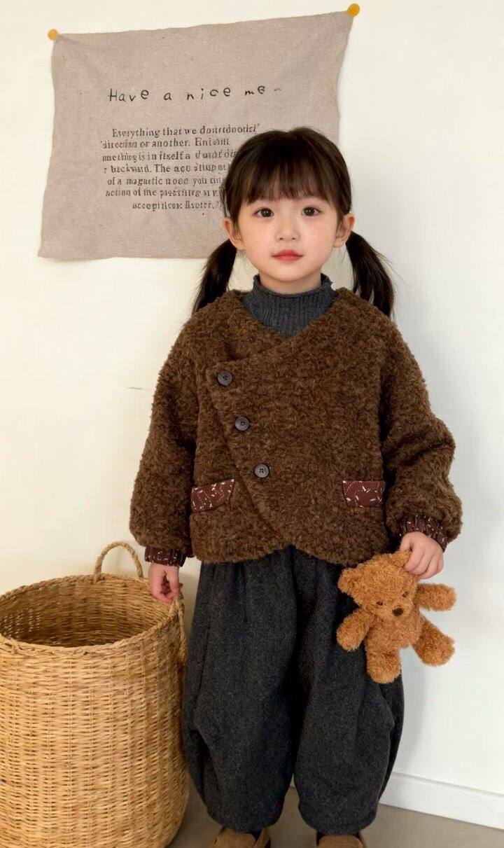 儿童韩系羊羔毛套装！💰59.9