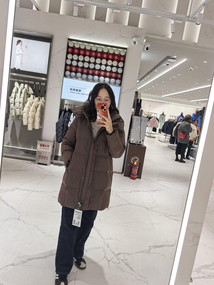 今天接着羽绒服