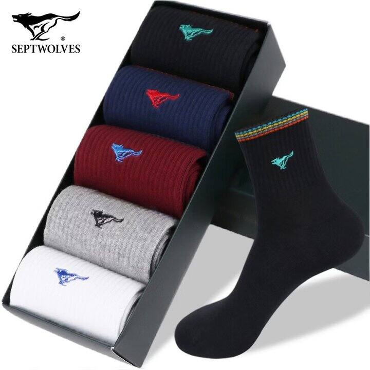 七匹狼 纯棉偏厚款运动袜💰29.9