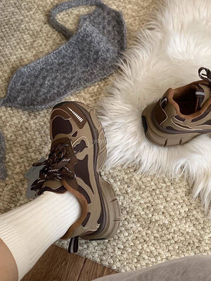 加绒双鞋带老爹鞋！💰69.9