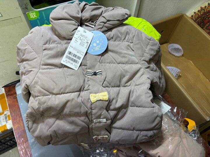 petit main儿童中棉蝴蝶结夹克