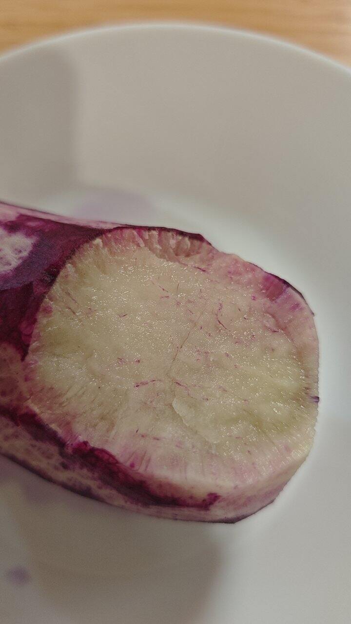 吃到了惊为天萝卜的一个冰淇淋紫萝卜。