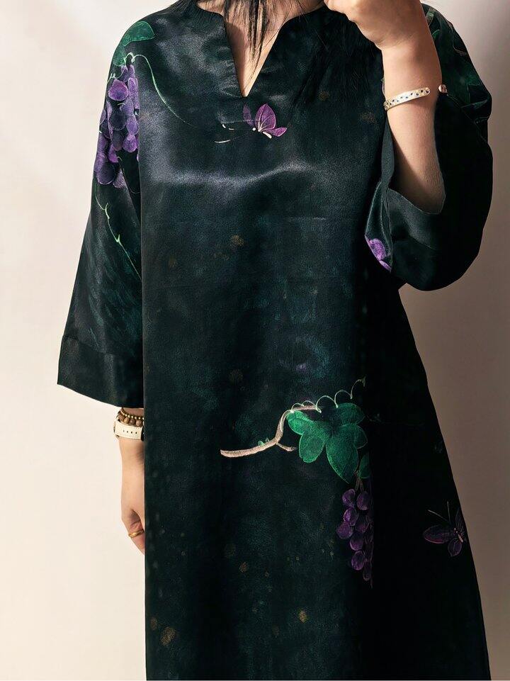 知了手绘大袍和蚕夏新版大袍