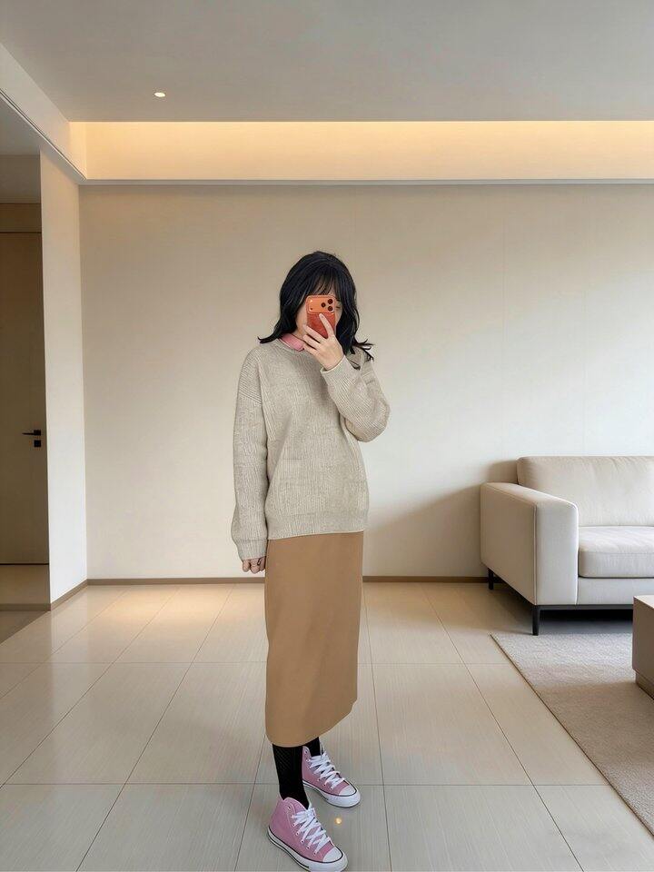 基础款OOTD | 喜欢一些跳跃的粉色