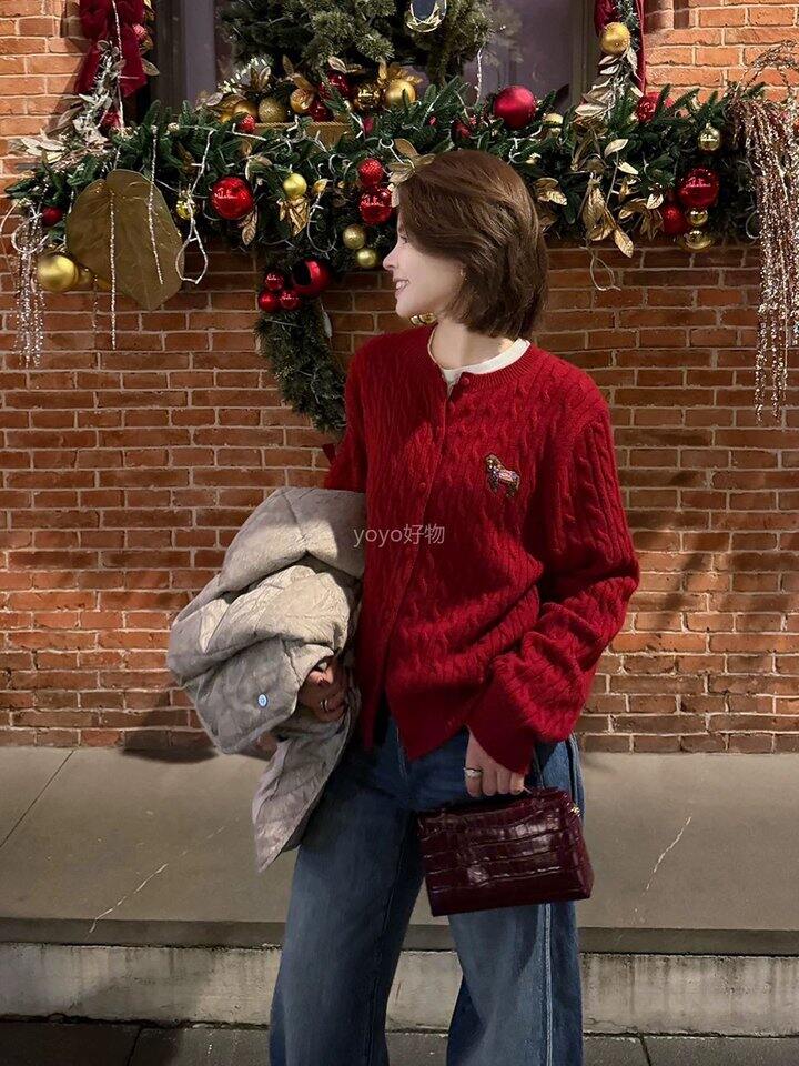 鄂尔多斯同款“好运小马”开衫！💰129限时