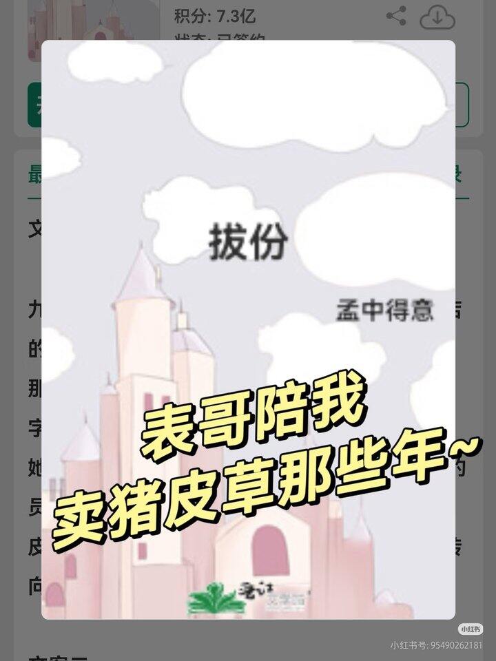 小说已看01《拔份》作者：孟中得意