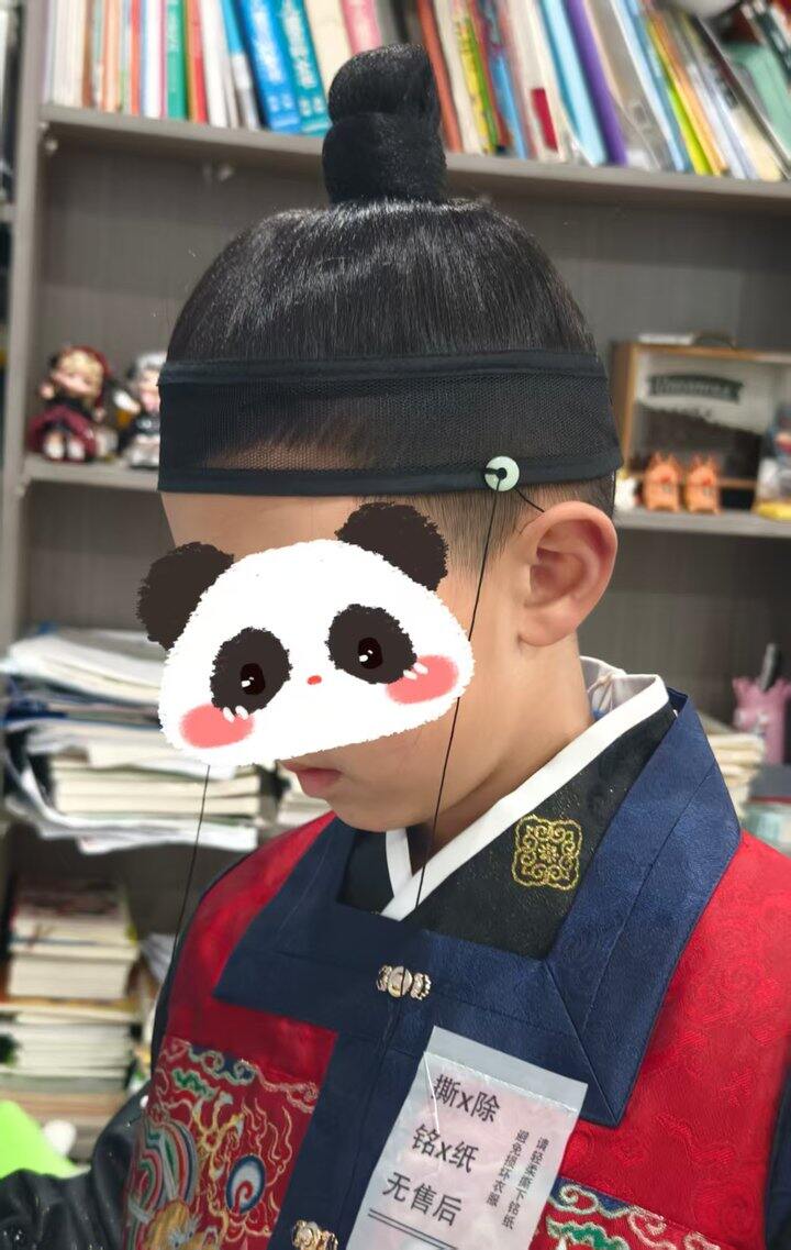 给我仔的新年汉服晒个单