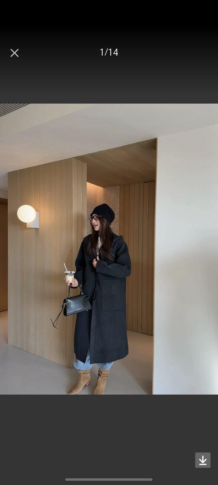 各位仙女们！有没有纯黑色的羊绒长款大衣推荐我！