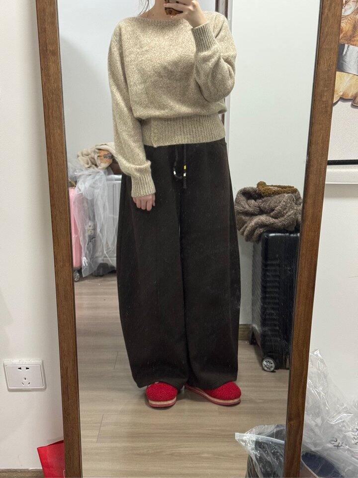 本涩起球裤晒单