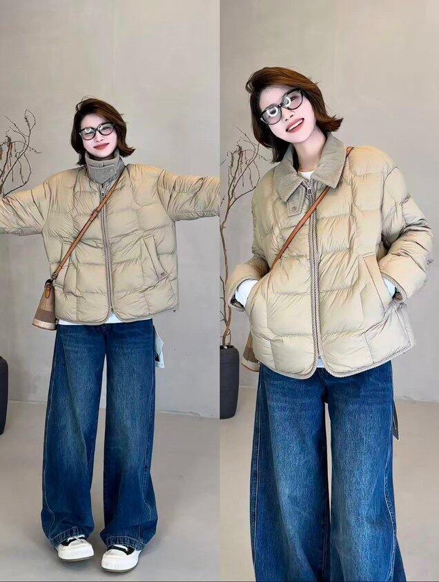 史低！💰156坦博尔饼干衬衫领羽绒服