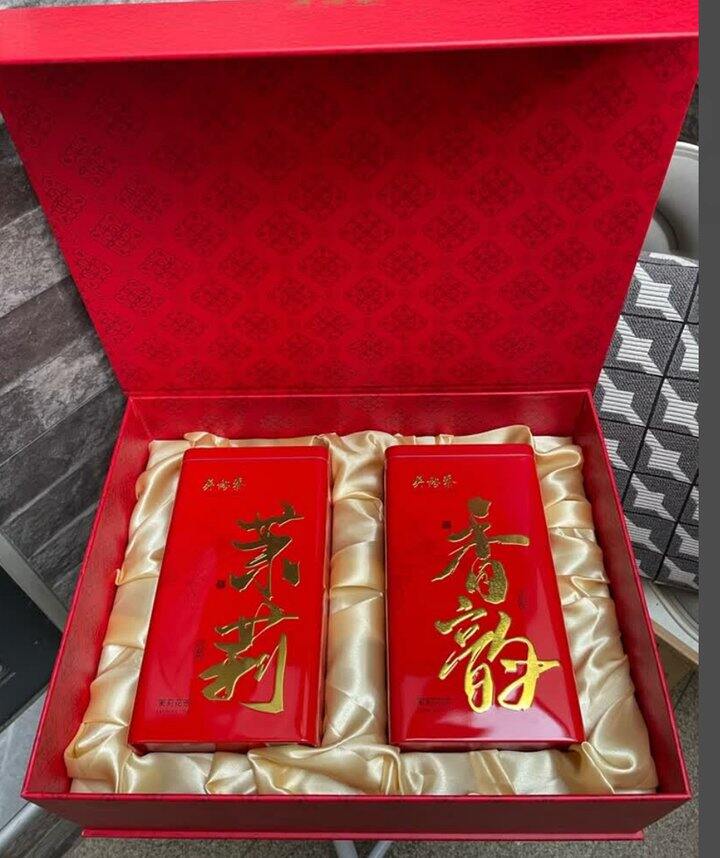 吴裕泰茉莉花茶福裕吉祥礼盒装丨124