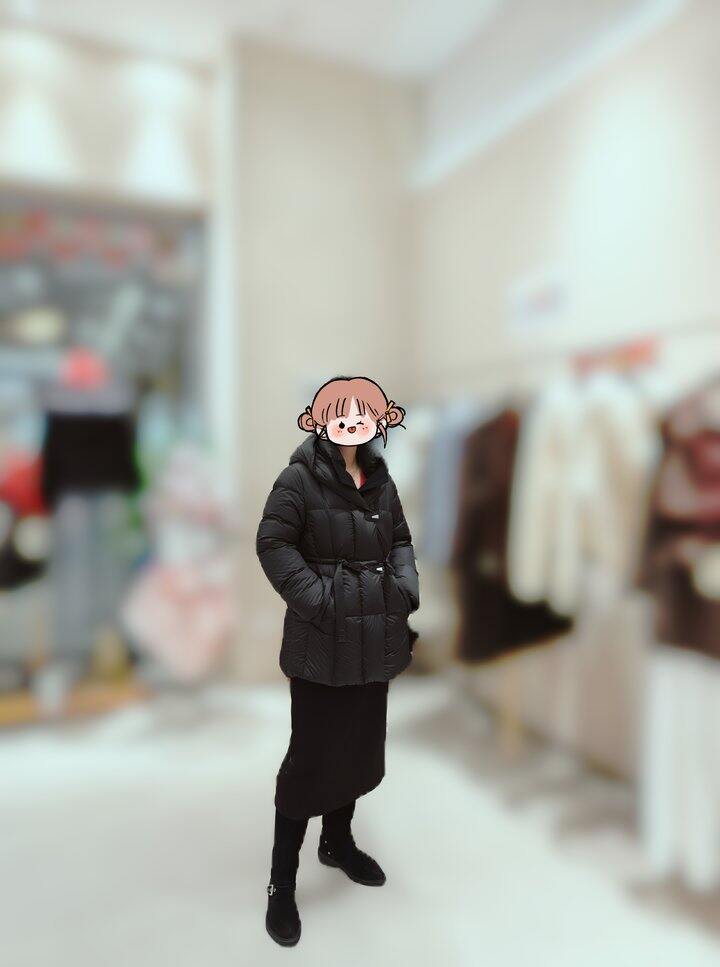 鹅绒服晒图