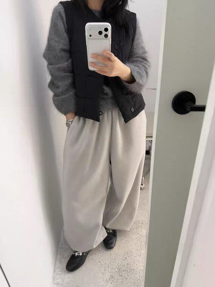 Toowell摇粒绒缩脚卫裤，好厚好爱！