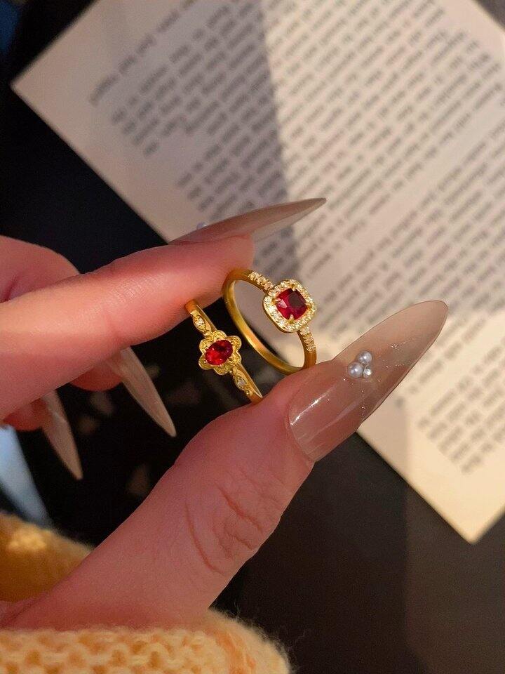 过年氛围感戒指 红宝石💎