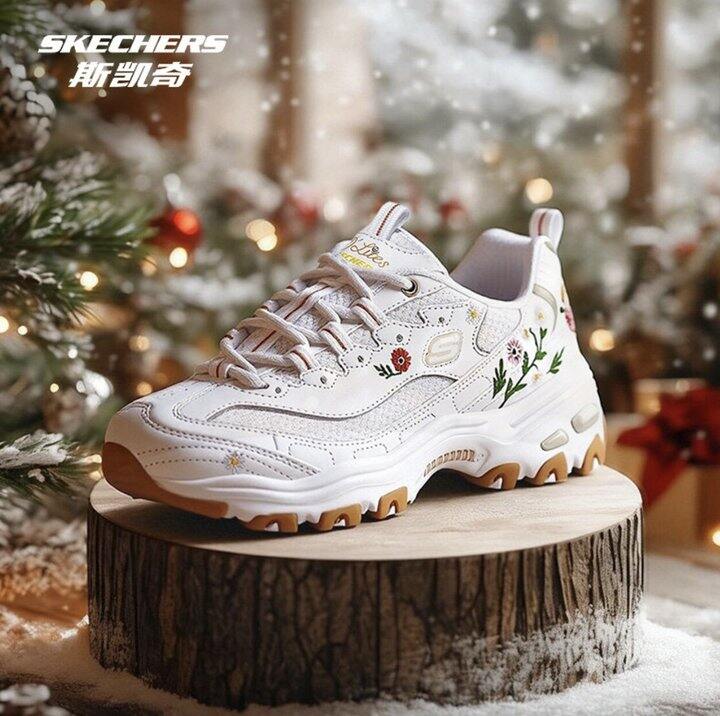 斯凯奇刺绣印花运动鞋💰153.3，闪电熊猫鞋💰144.3