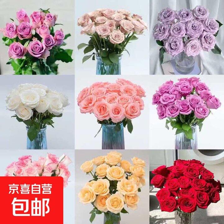 京喜 玫瑰鲜花随机20枝💰29.9