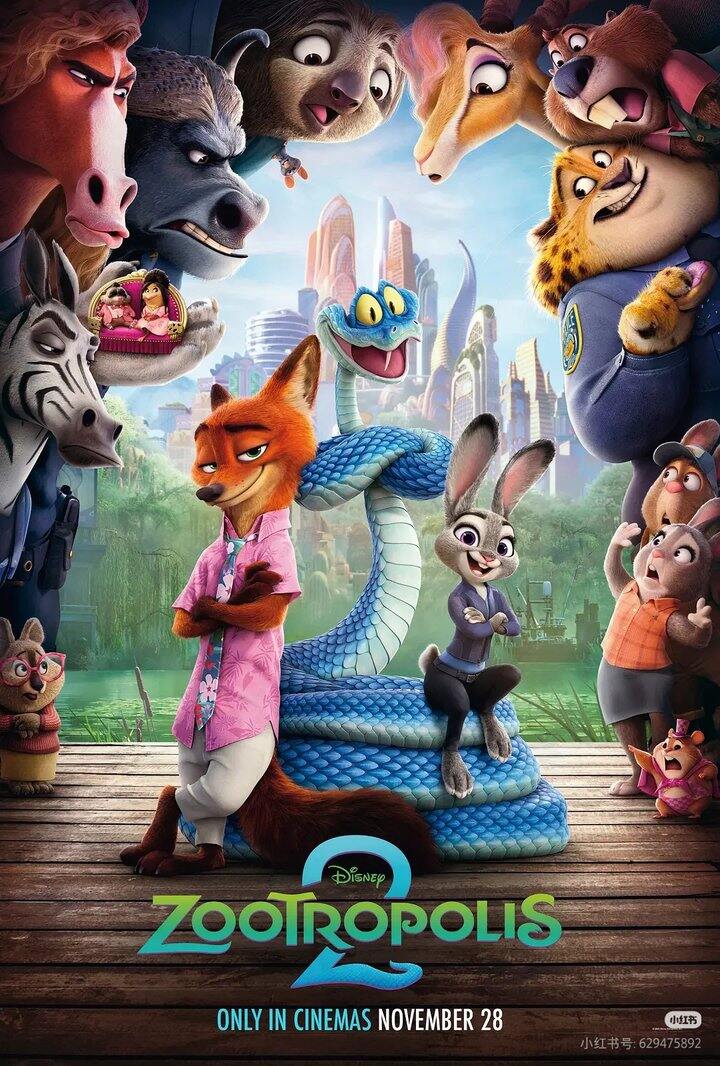 迪士尼电影🎦疯狂动物城1-2部   2016 2025