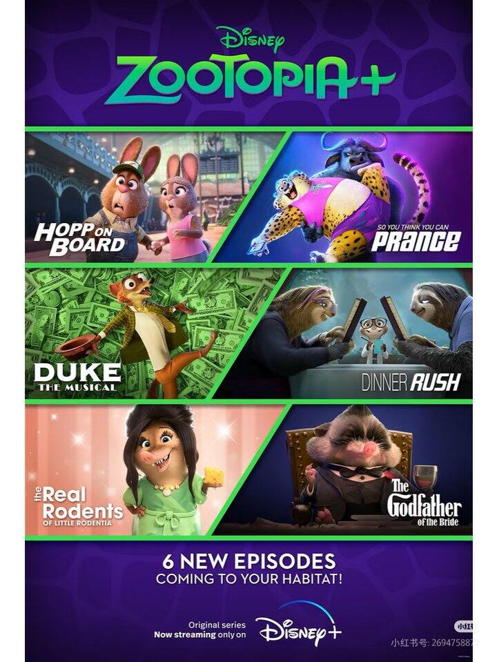 动画片:疯狂动物城+    【6个篇章】2022