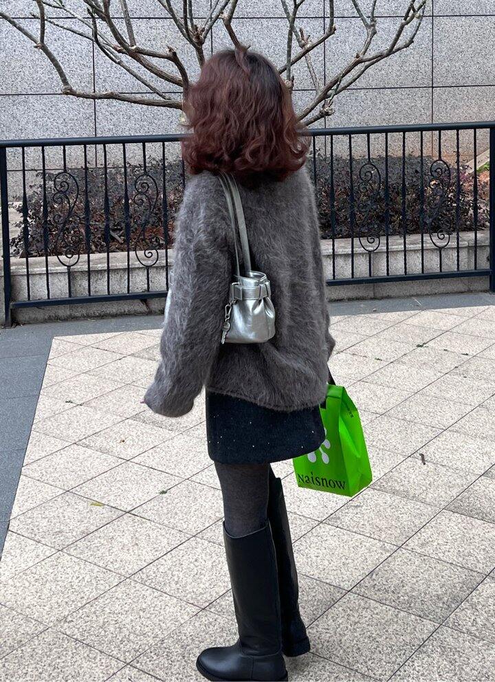 初遇原创家🏠苏丽拉毛羊驼毛“毛毛虫”毛衣