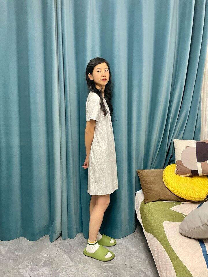 红豆印花套头短袖裙晒单