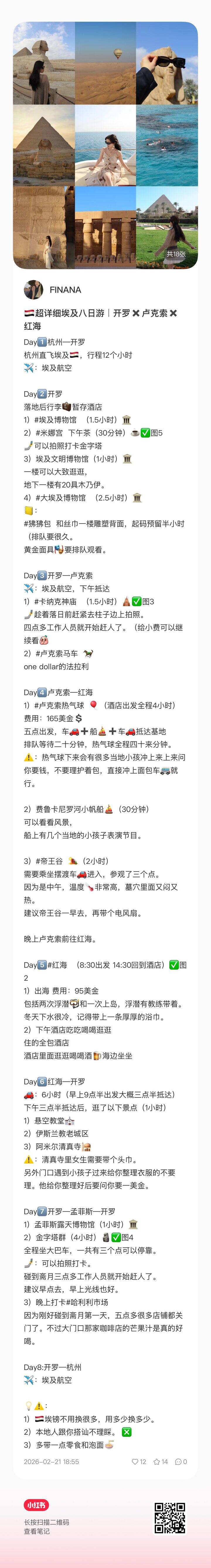 春节埃及之行｜热气球、浮潜、游艇、金字塔、神庙、马车等都打卡了