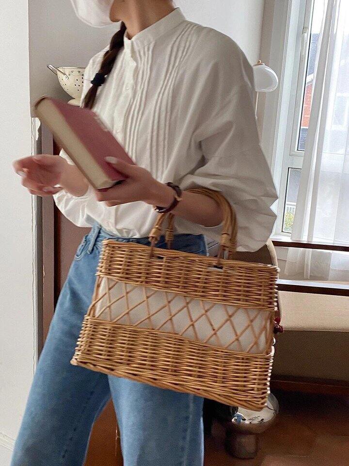 轻法风琴褶塔克线门襟衬衫！💰119