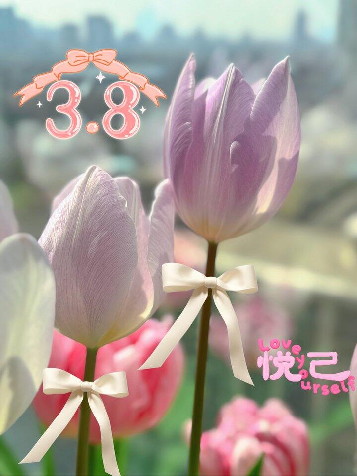 祝姐妹们节日快乐！