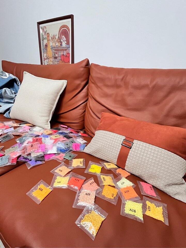 迷上了拼豆  买了一整套 终于搞好了