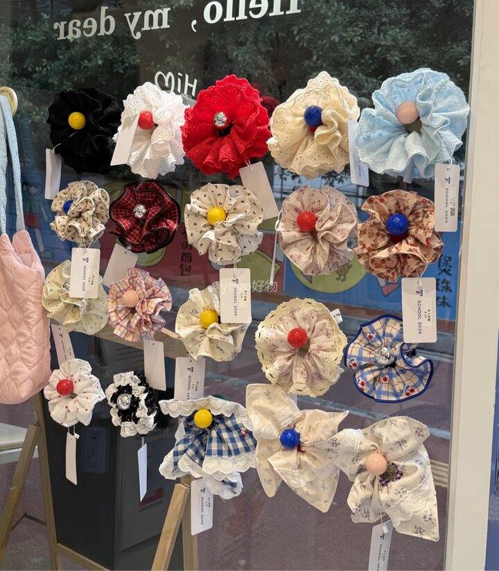 漂亮女孩都爱逛的发圈发夹铺子！💰9.9起