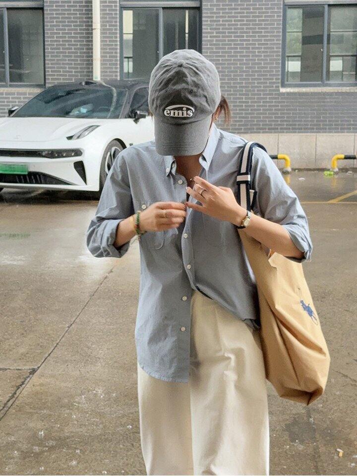 “阿那亚”纽扣领100%棉衬衫！💰99