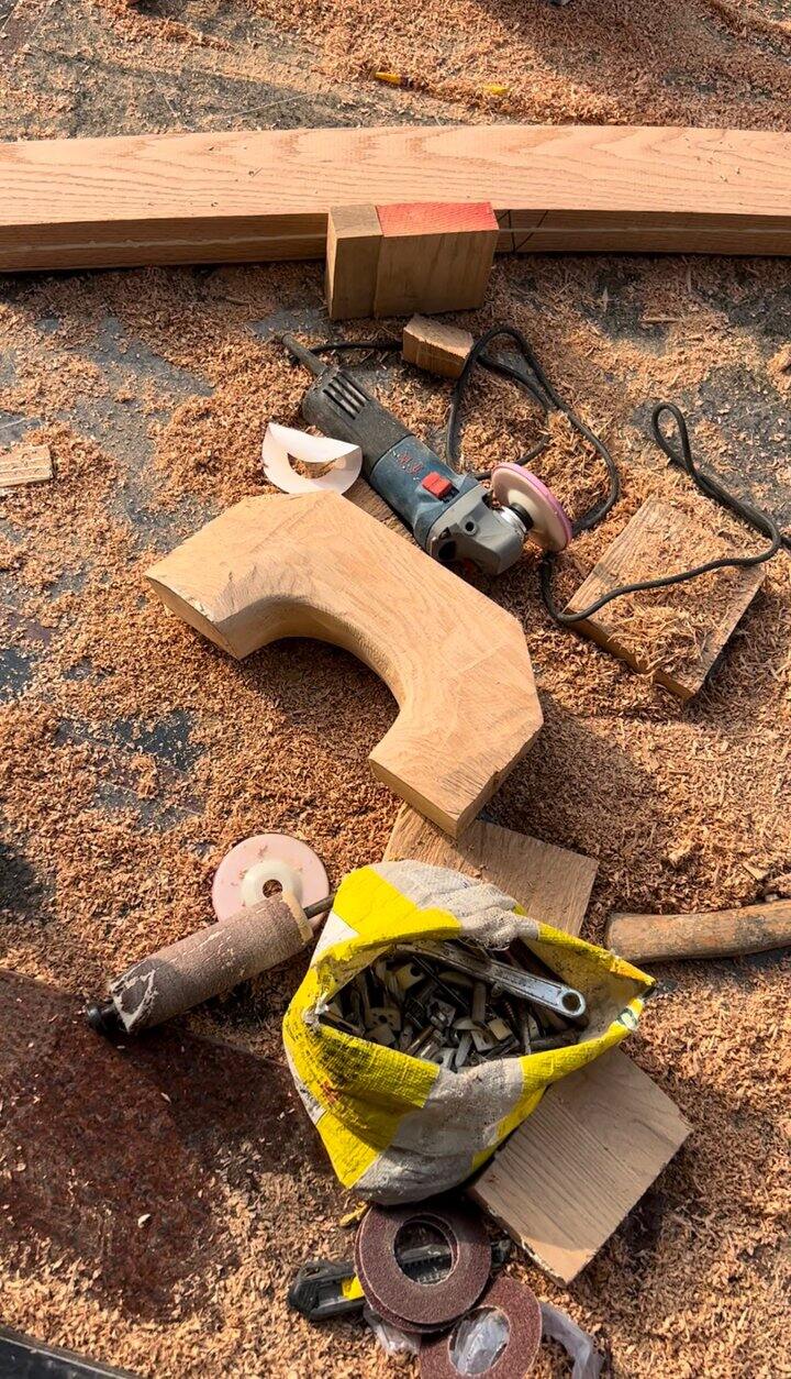 实木楼梯扶手——红橡