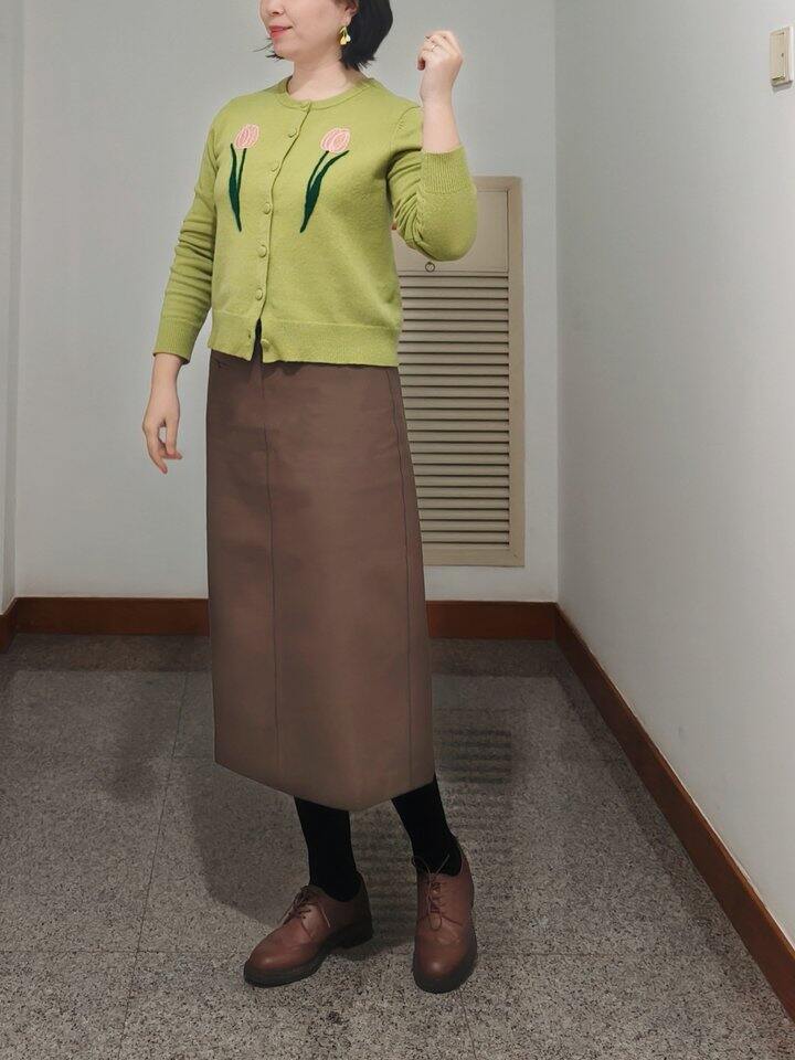 Daily Look 天气还有点冷，先用绿色为春天预热吧