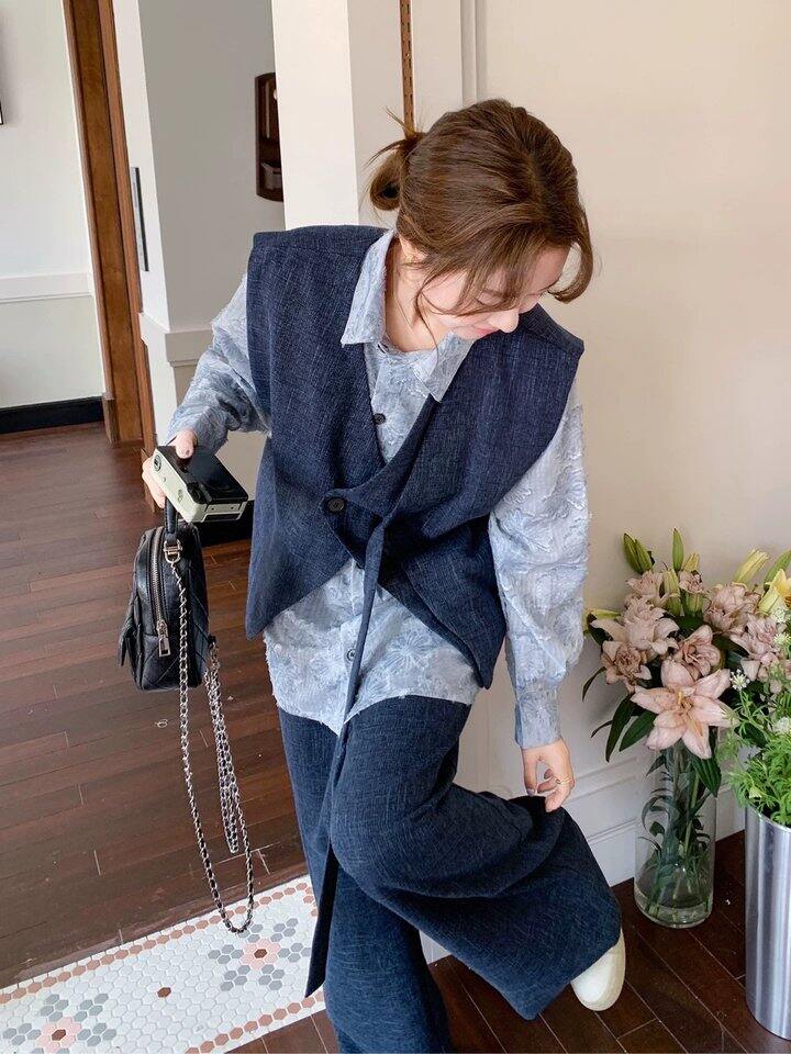 早春新品🟢马甲+半松紧腰休闲裤！💰119起